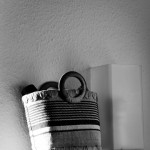 A bag and a lamp